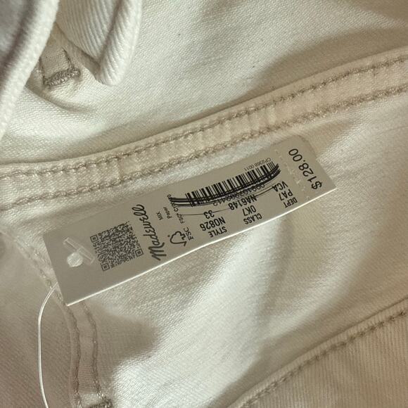 NWT Madewell The Curvy ‘90s Straight Jean Vintage Canvas Cream Size 33 - Picture 8 of 9